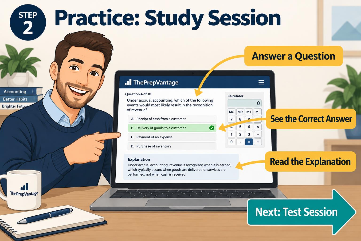 Step 2: Practice: Study Session