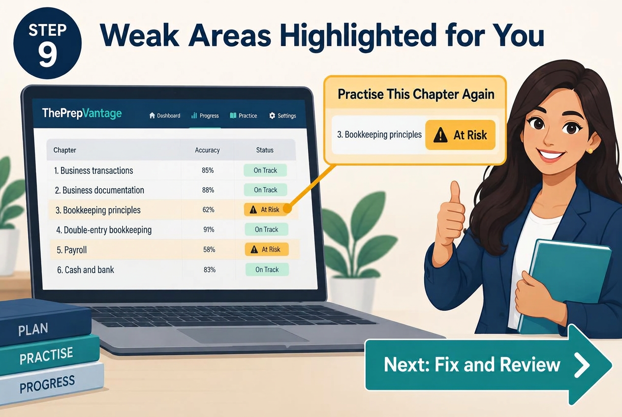 Step 9: Weak Areas Highlighted for You